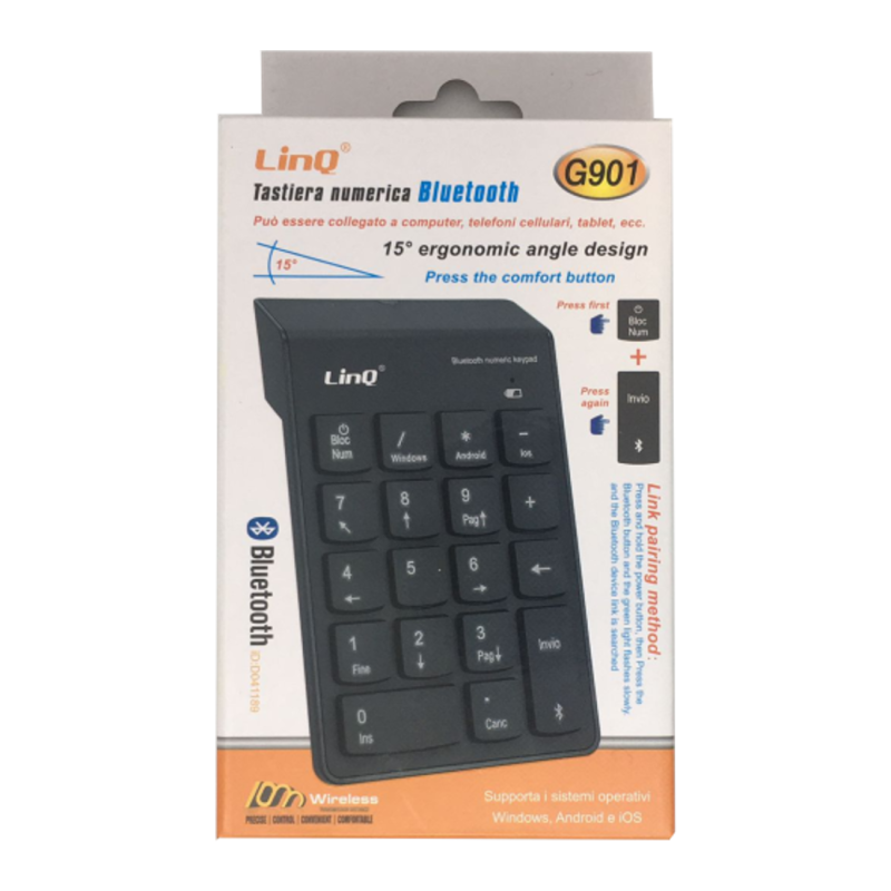 Clavier Bluetooth Numeric Keypad LinQ G901 — LinQ · Smarty Paris 18e